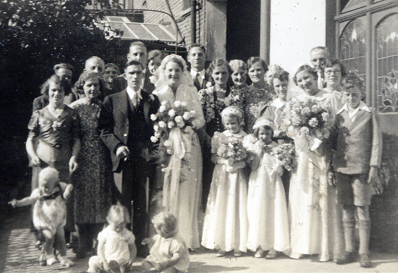Frederick and Winifred Drummond on their wedding day